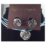 Premier design jewelry, leather necklace with