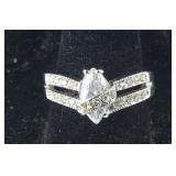 Premier design jewelry, size 8 CZ cocktail ring