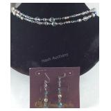 Premier design jewelry, multi beaded  silvertone
