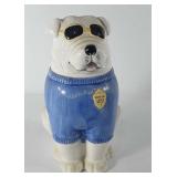 Official cookie patrol dog jar, has two cracks