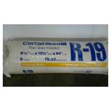 CertainTeed R-19 insulation. Unfaced batts, 8