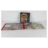 Sports trading cards, baseball, three binders