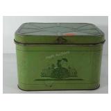 Metal bread box, 7" x 8" x 12"