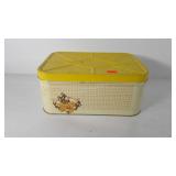 Metal bread box, 6" x 8" x 13.5"