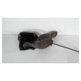 Turkey decoy with metal stake and netted bag,