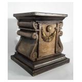 Plant stand made of heavy plaster. Base measures