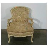 Extra wide french provincial bedroom chair.