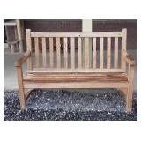 Outdoor Bench, 4ft slatted seating, Garden style