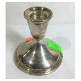 Sterling weighted candle holder