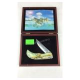 Pocket knife in storage box