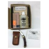 Camillus pocket knife with cleaning and care kit