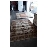 Two Area Rugs, 5.3x7.6ft, used condition