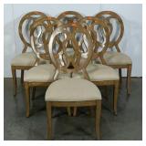 Set of six Artistica dining chairs with an Asian