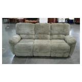 Double recliner sofa. Approximately 7