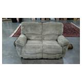 Double recliner loveseat. Approximately 64" long.