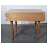 Contemporary farmhouse drop leaf kitchen table,