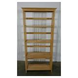 Open bookcase, mission style. 30"×12"×63".