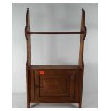 Wooden wall shelf, 5" x 16.5" x 29.5"