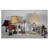 Lamp / light group.  3 are milk glass, 1 is