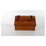 Wooden bread box, 18.5" × 12" × 11.5"