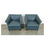 Armchairs, matching, vinyl covered, need cleaned,