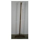 Coat rack, 6 ft tall, missing hardware as shown,