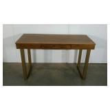 Desk, metal legs, 22 1/2 x 53, seller code 36