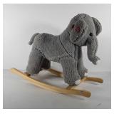 Plush elephant rocker, makes sound, 22" tall,