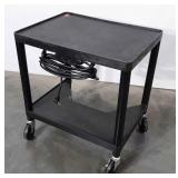 Luxor Office Printer Cart, power strip, on