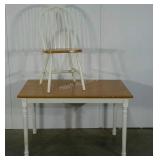 Dining table, one chair, seller code W5