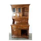 Young Hinkle two piece step-back hutch project