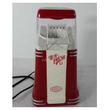 Nostalgia popcorn maker, powers up, 11.5"