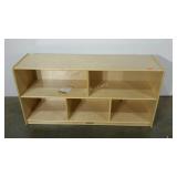 Kaplan Learning Center cubby storage. Hole in