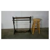 Quilt stand, stool, wear as shown