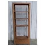 Bernhardt Oak Curio Wall unit Shelf, 31wx14dx78"