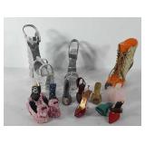 Decorative shoes, includes poodle salt and pepper