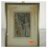 Wassily Kandinsky print, framed and double