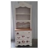 Dresser with Bookcase Hutch, pine Kid