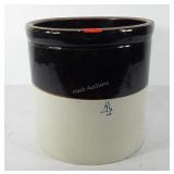 Stoneware crock, 4 gal, with seal, does have