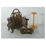 Home decor, Includes brass napkin holder, (10" x