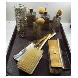 Dresser set and perfume bottles