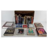 Box of books, includes Home Remedies, Mockingjay,