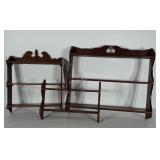3 wooden hanging shelves. Sizes are 14x20 inches,
