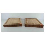 Two heavy duty wooden cutting boards, Boos Block,