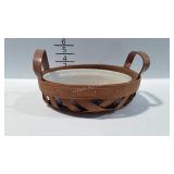 Workshops basket with Roseville sponge Ware