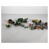 Toys, John Deere tractors and machines, some are