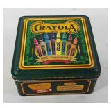 Crayola tin of knick knacks, includes small