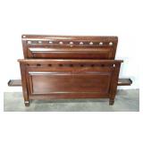 Bed frame, full size, head and footboard, side