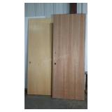 Two extra large doors. Very heavy. 36" wide and