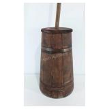 Wooden butter churn, 42" tall